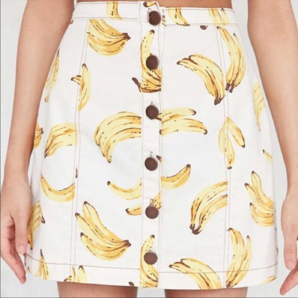 Urban Outfitters Banana Print Skirt - Picture 6 of 6